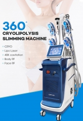 360 Cryolipolysis Machine 5 Freezing Handles Double Chin Fat Removal Cryolipolysis Vacuum Machine Ice Shaping Weigt Loss