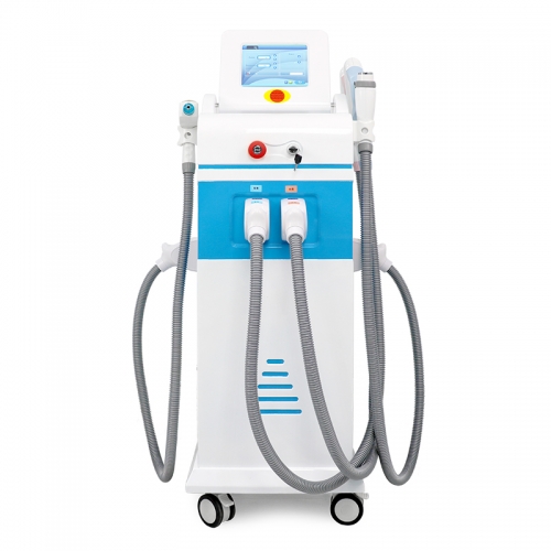 Multifuction 360 Magneto RF IPL Face Rejuvenation ND YAG Hair Removal Tattoo Removal, SHR Laser Beauty Machine