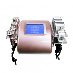 6 in 1 Golden RF Vacuum Slimming Ultrasonic Machine Weight Loss Fat Cellulite Removal Cavitation Machine