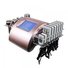 6 in 1 Golden RF Vacuum Slimming Ultrasonic Machine Weight Loss Fat Cellulite Removal Cavitation Machine