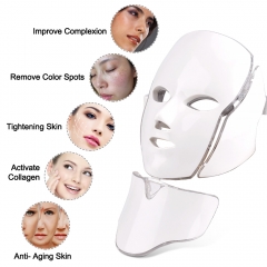 7 Colors LED Facial Beauty Mask Therapy Machine Face Skin Tightening Rejuvenating Facial Lifting Beauty Device