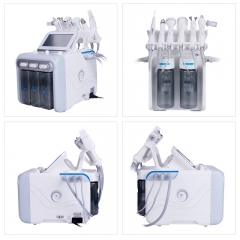 6 in 1 Hydra Facial Oxygen Small Bubbles Face Cleaning Beauty Machine H2 O2 Microdermabrasion Machine