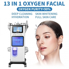 Yumind Multifunction New 13 in 1 Hydra Oxygen Dermabrasion Aqua Peel Skin Rejuvenation Facial Care Face Cleansing