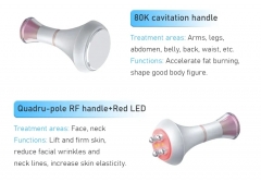 Wholesale 80K 6 In 1 Cavitation Machine Lipo Vacuum RF Laser Plates For Cellulite Reduce Slimming Beauty Equipment