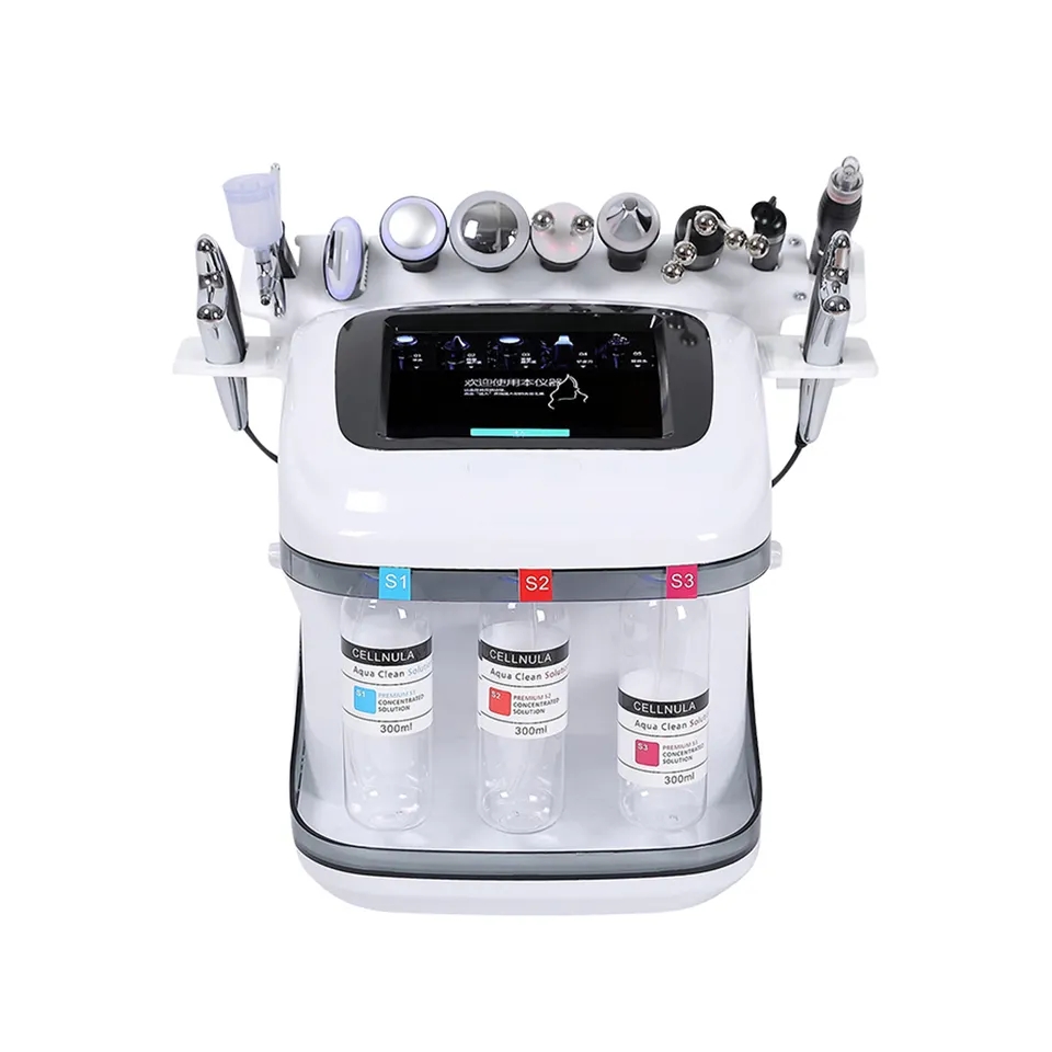 Yumind New Arrival Portable 10 in 1 Dermabrasion Face Cleaning Jet Peeling Hydra Oxygen Facial Machine