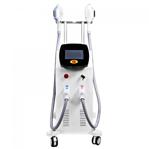 Yumind Dual Handles SR HR 360 Magneto OPT Painless Depilator IPL Laser Skin Rejuvenation Salon Fast Hair Removal